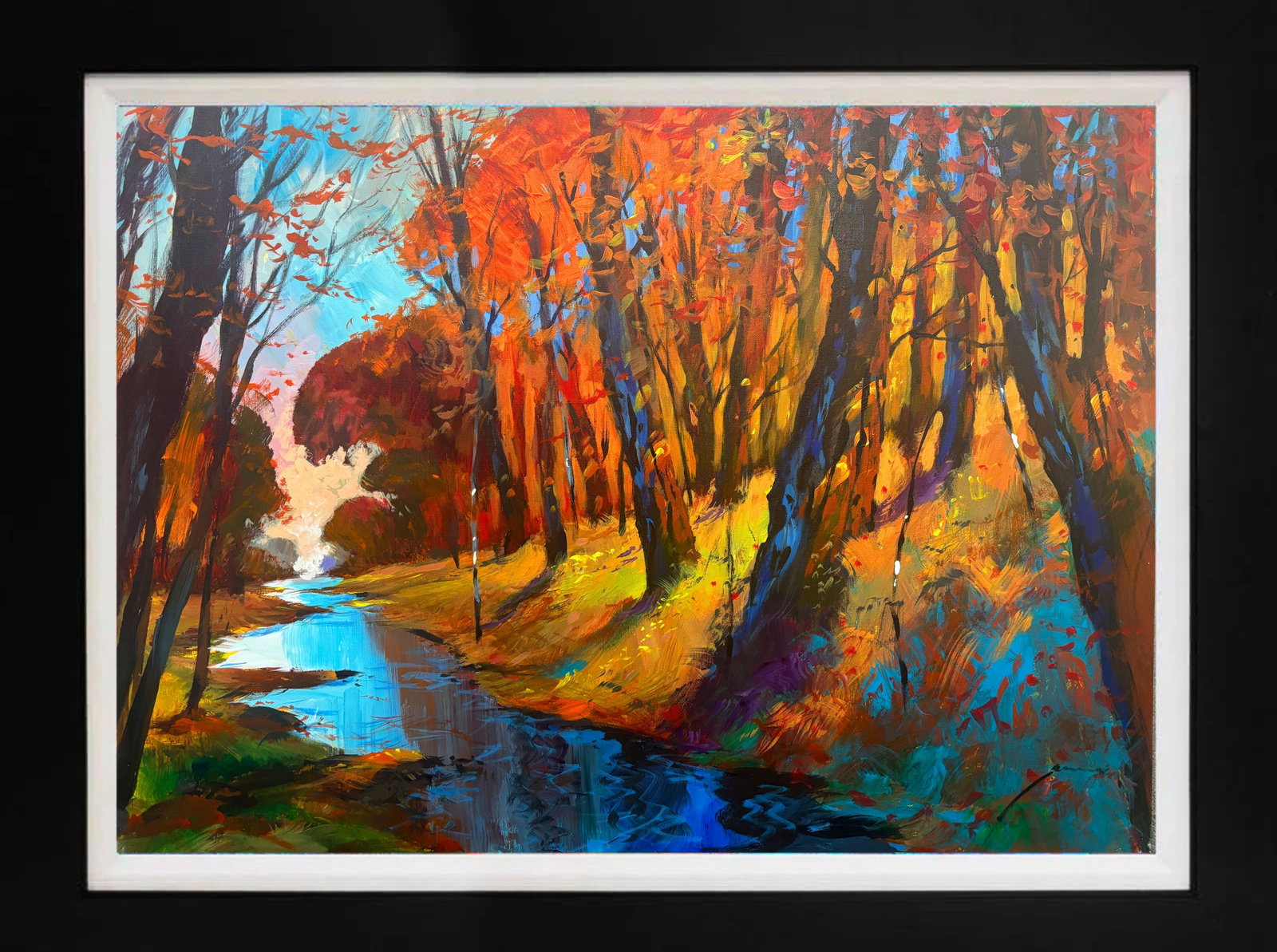 Michael Schofield (American 1947) original landscape: by Michael Schofield (American 1947) Original on board. Hand signed by the artist. Approx 40x30 inches. This work was purchased directly from the artist. Includes certificate of authenticity Art Artwo