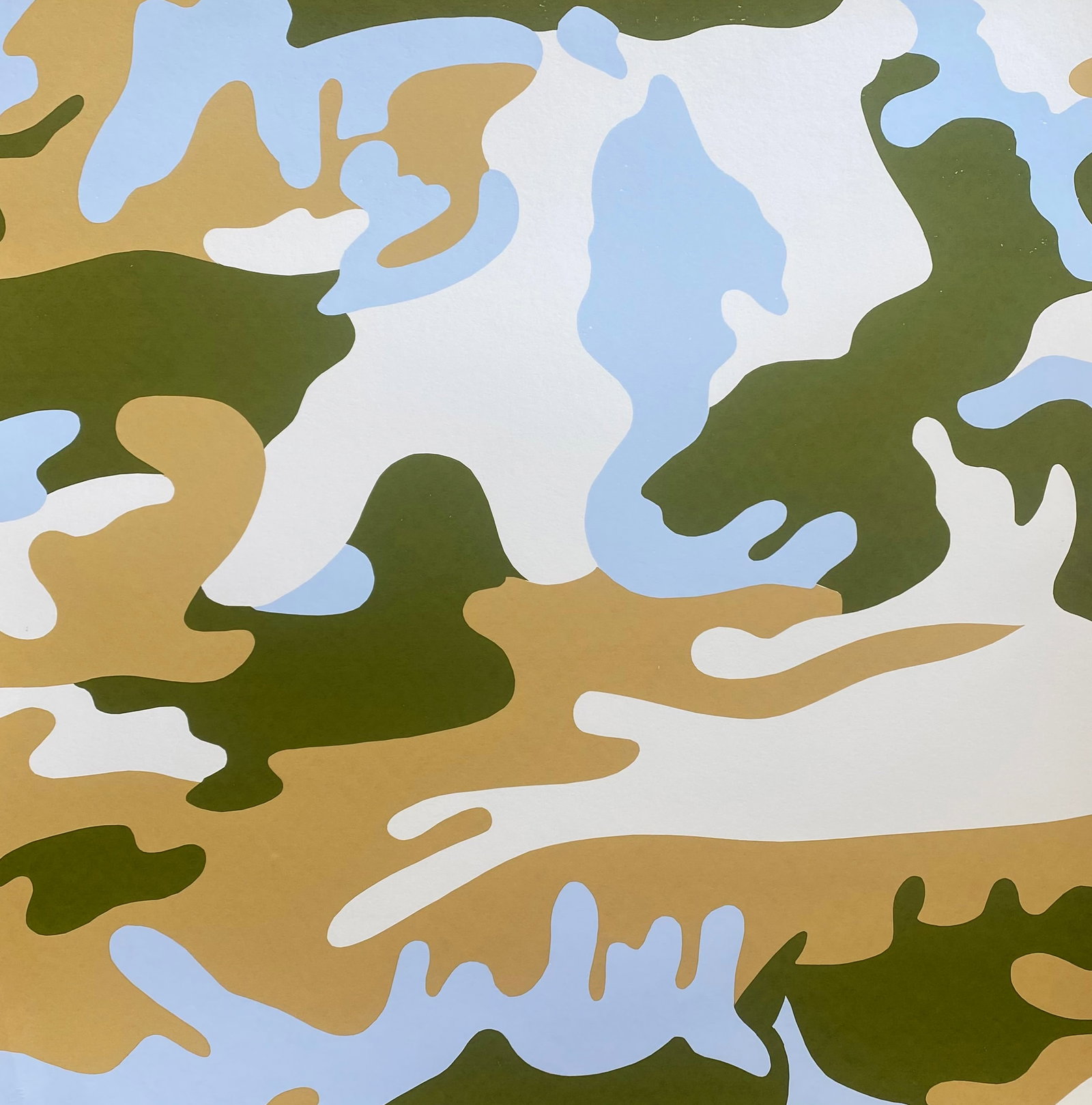 Andy Warhol (American 1928-1987) Camouflage Screenprint from 1987 Serigraph (1 of 1)