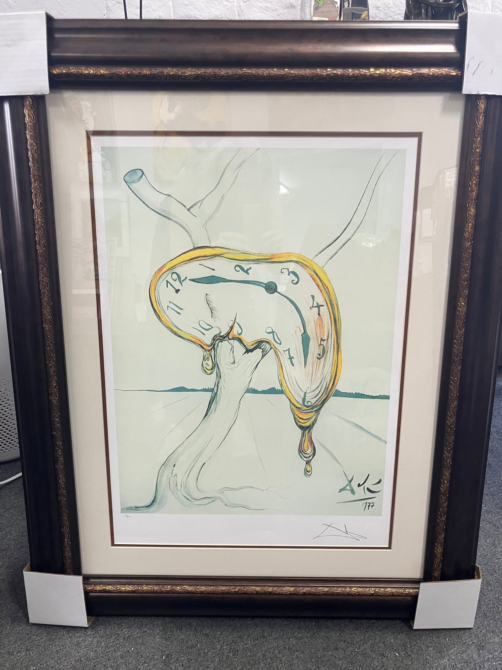 Salvador Dali (Spanish 1904-1989) Limited Edition Lithograph Tearful Softwatch: Salvador Dali (Spanish 1904-1989) Tearful Soft Watch Limited Edition Lithograph Signed in the plate and numbered. Approx 30x24 inches Custom framed and includes documentation. Art Artwork Artist.