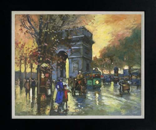Michael Schofield (American 1947) Hand Embellished Painting oil painting on canvas (1 of 1)