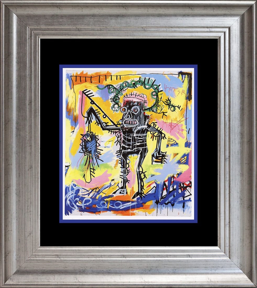 Jean -Michel Basquiat (American 1960-1988) Color Plate Lithograph from 1991 (1 of 1)