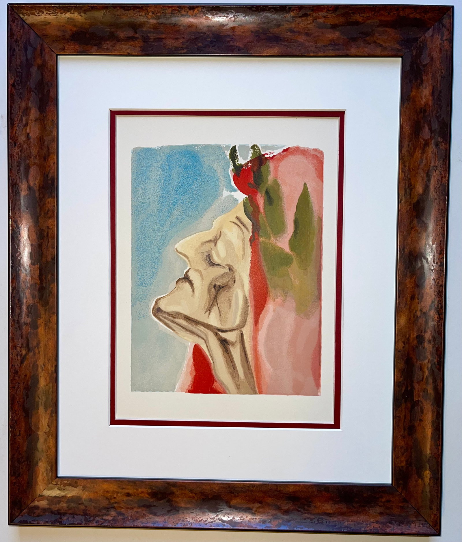 Salvador Dali (Spanish 1904-1989) Wood block Divine Comedy 1964: Salvador Dali (Spanish 1904-1989) Original Wood block from 1964 Salvador Dali (Spanish 1904-1989) Divine Comedy. This is approx 22 x 20 inches Custom Framed and includes documentation Art Artwork Arti