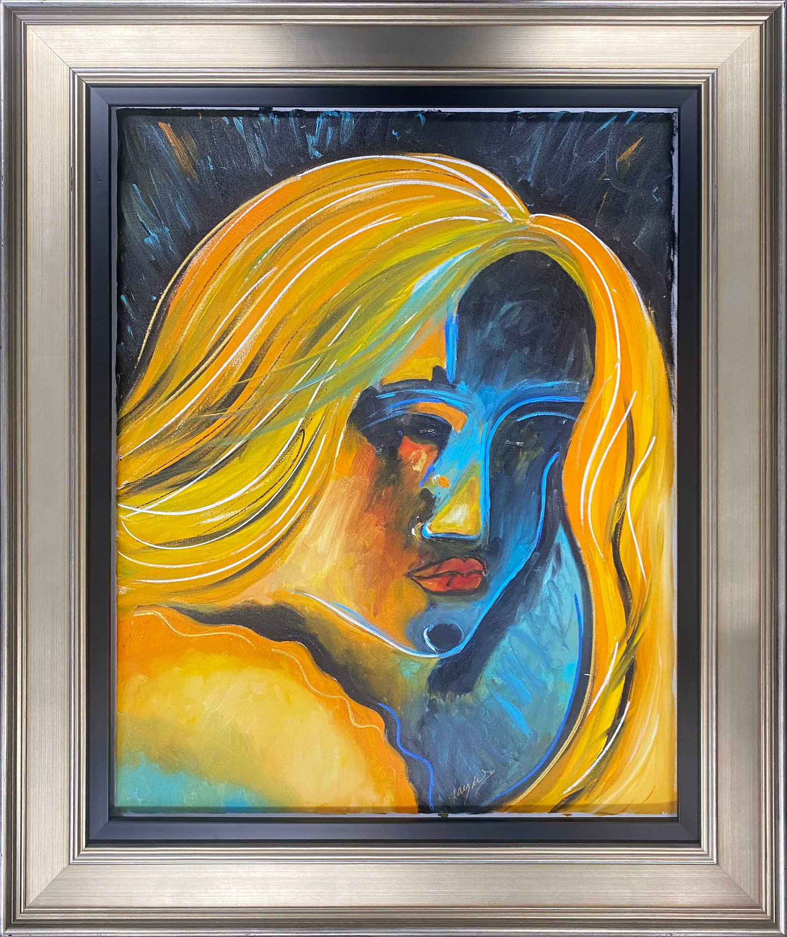 Gaylord Soli (American 1939) Original Painting on canvas: Gaylord Soli (American 1939) Original Mixed Media Painting on canvas. Hand signed by the artist. 24x 30 inches Approx image size Includes certificate of authenticity. Custom framed. This work was purc