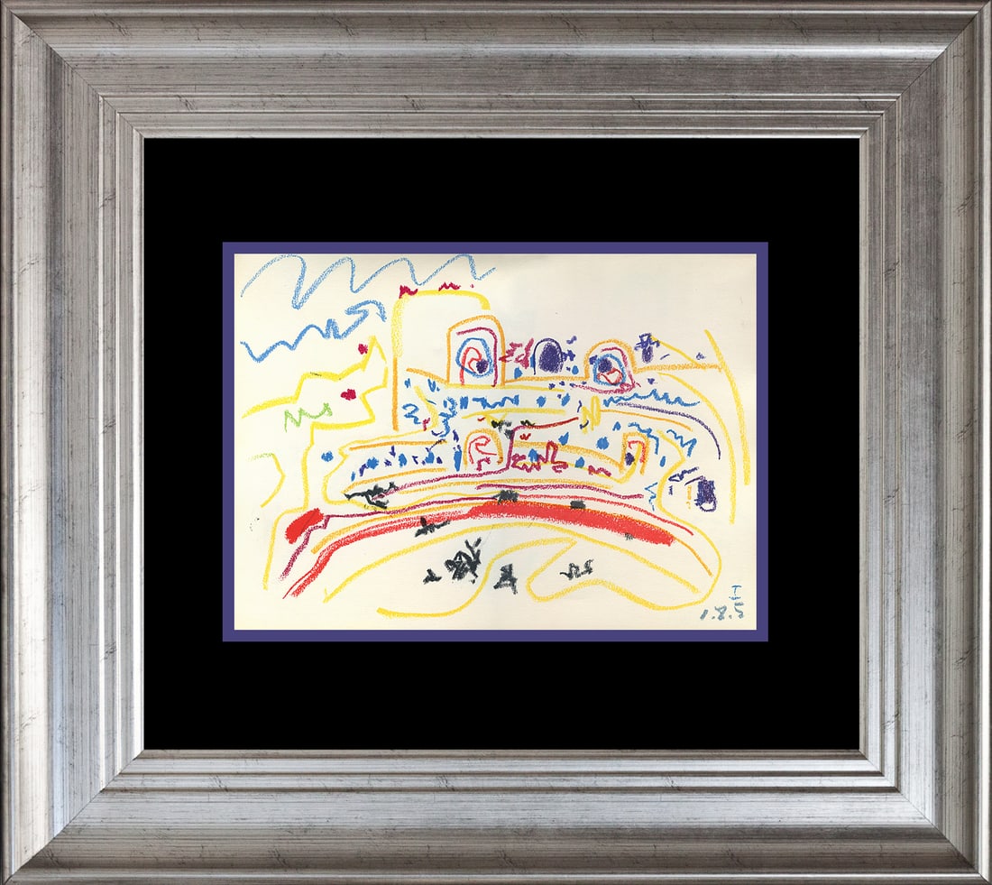 Pablo Picasso (Spanish 1881-1973) Lithograph 60 years ago Corrida: Pablo Picasso (Spanish 1881-1973) Lithograph 60 years ago CorridaPablo Picasso Lithograph 60 years ago Toros y Toreros. Approx 24x20 inches. Custom framed. Includes certificate. Art Artwork Artist.