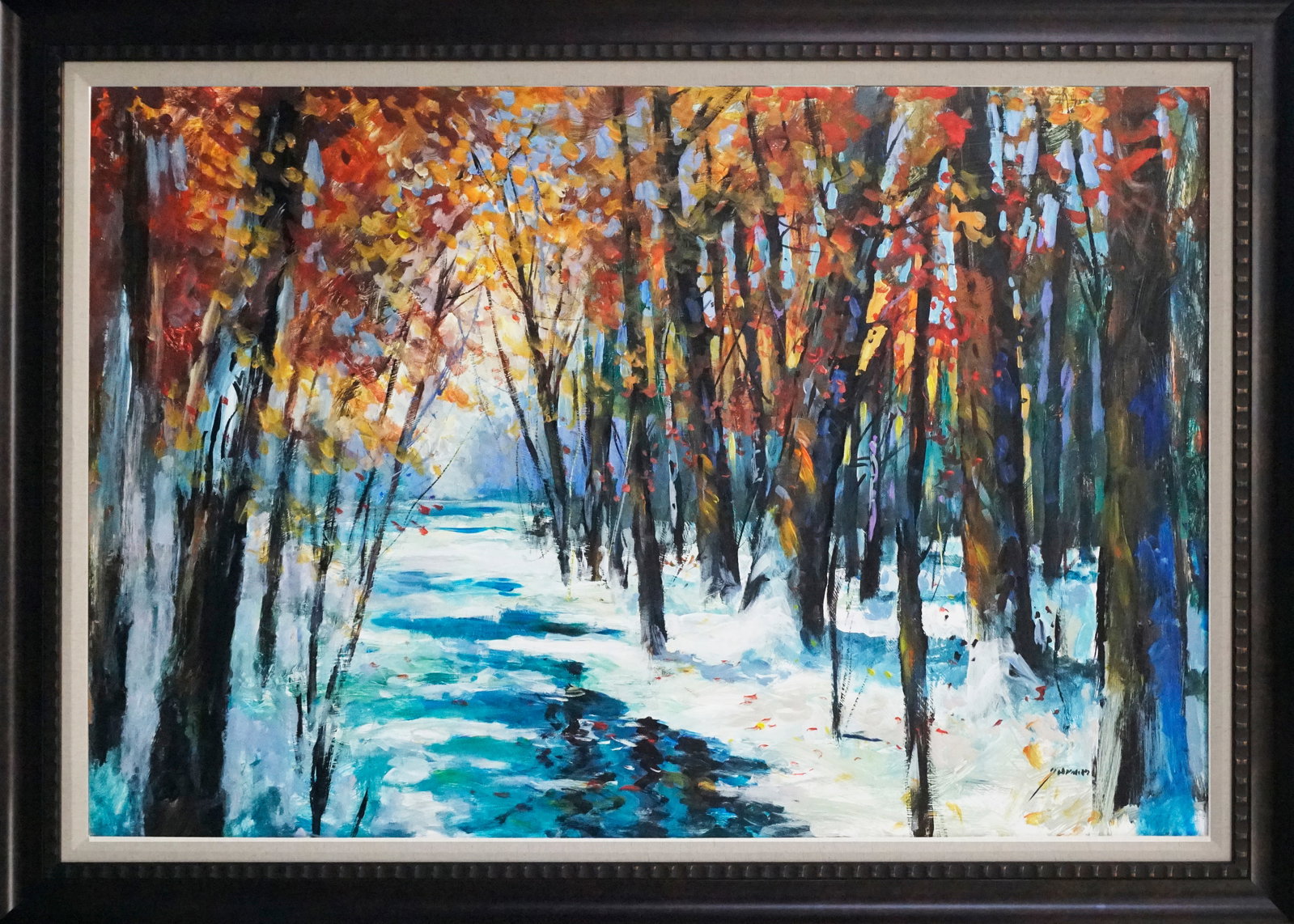 Michael Schofield (American 1947) Original painting Landscape by Michael Schofield 48x36 inches: by Michael Schofield (American 1947) Original Painting on canvas. Hand signed by the artist. Approx 36 x 48 inches. One-of-a-kind original. Includes certificate of authenticity. This work was purchase