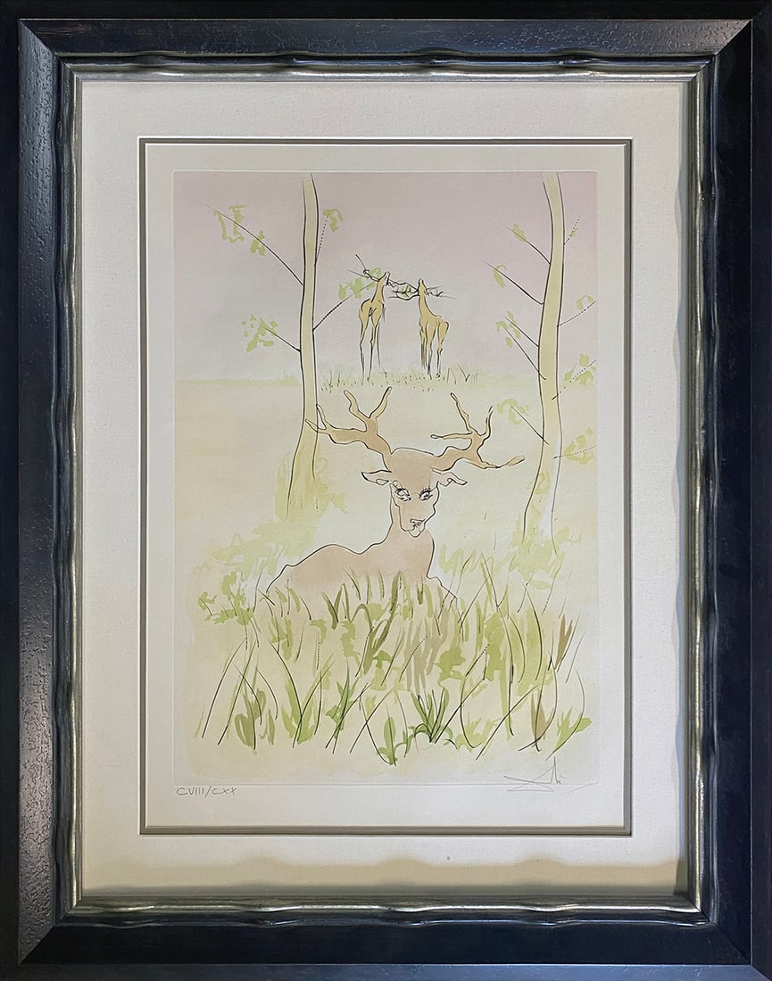 Salvador Dali (Spanish 1904-1989) Limited Edition Original Lithograph Fables of Fontaine (Le (1 of 1)