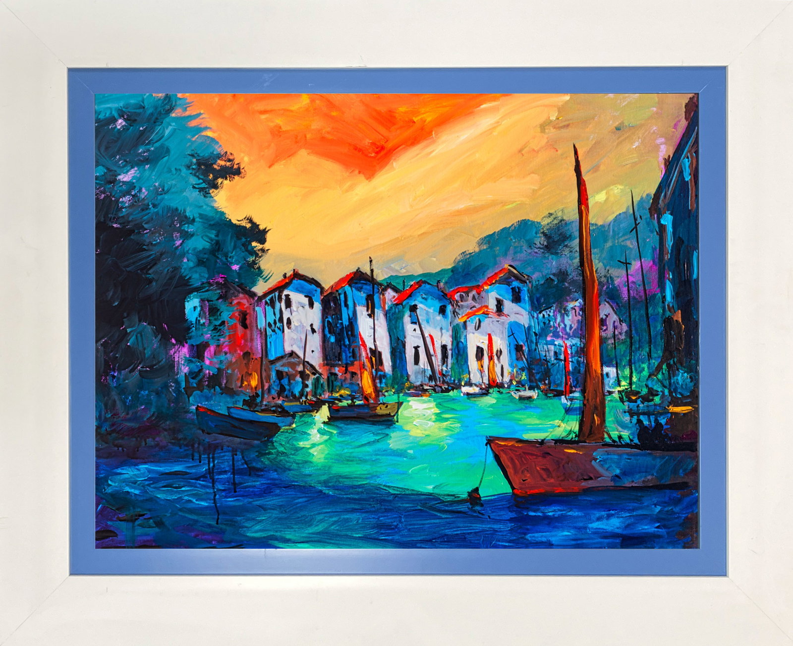 Michael Schofield (American 1947) Original Landscape on canvas: Michael Schofield (American 1947) Original Painting on canvas. Approx. 40x30 inches. One-of-a-kind original. Hand signed by the artist. Includes certificate of authenticity. This work was purchased di