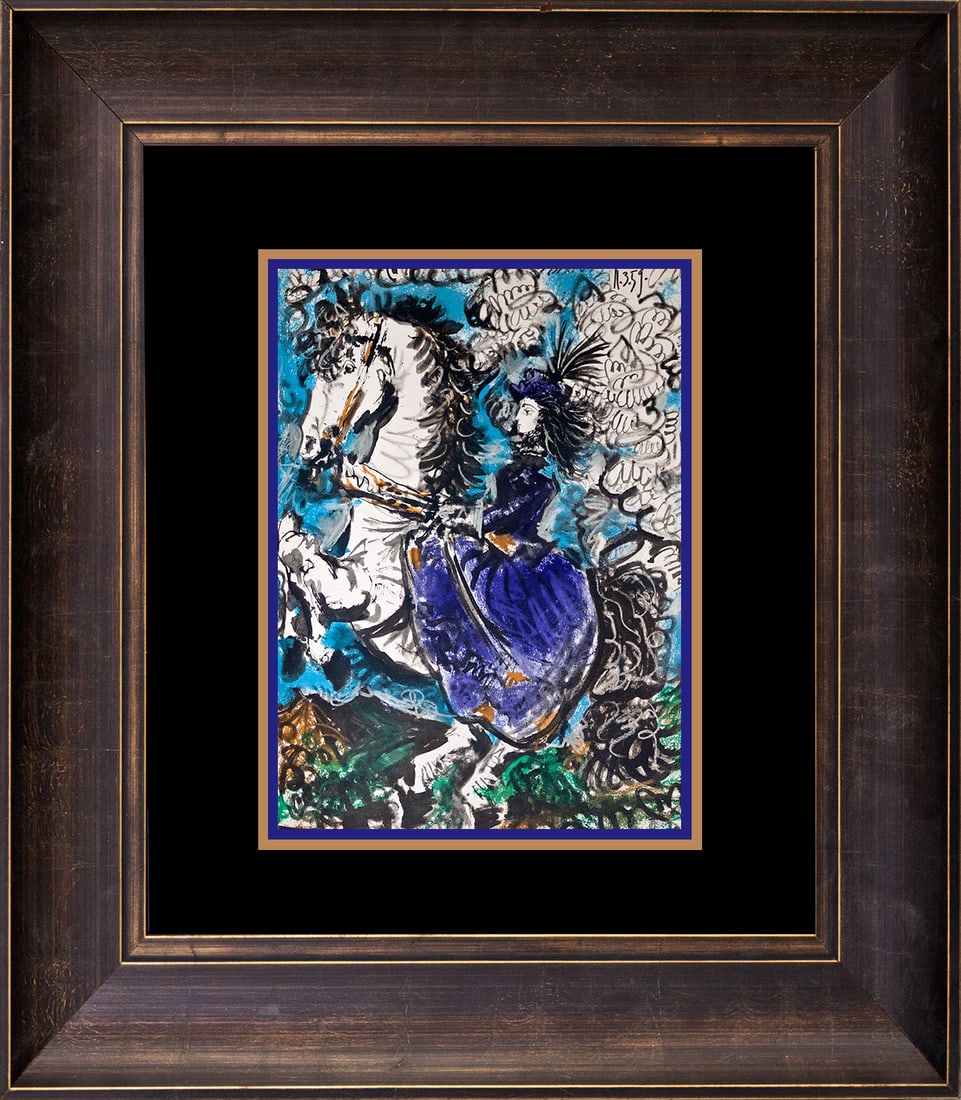 Pablo Picasso (Spanish 1881-1973) 1961 Lithograph Toros Y Toreros.: Pablo Picasso (Spanish 1881-1973) 1961 Lithograph Toros Y Toreros.inv Pablo Picasso Lithograph from 1961. Approx 24x20 inches. Custom framed and includes certificate. Dated by the artist. Art Artwork