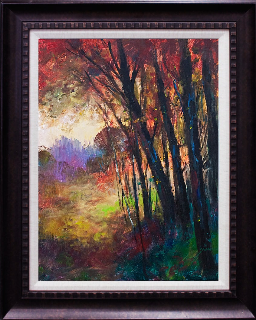 Michael Schofield (American 1947) Original Painting on canvas landscape: Michael Schofield (American 1947) Original oil painting on canvas Hand signed by the artist. One of a kind original. Includes Certificate of Authenticity. Approx. 24x29 inches Custom Framed. This work