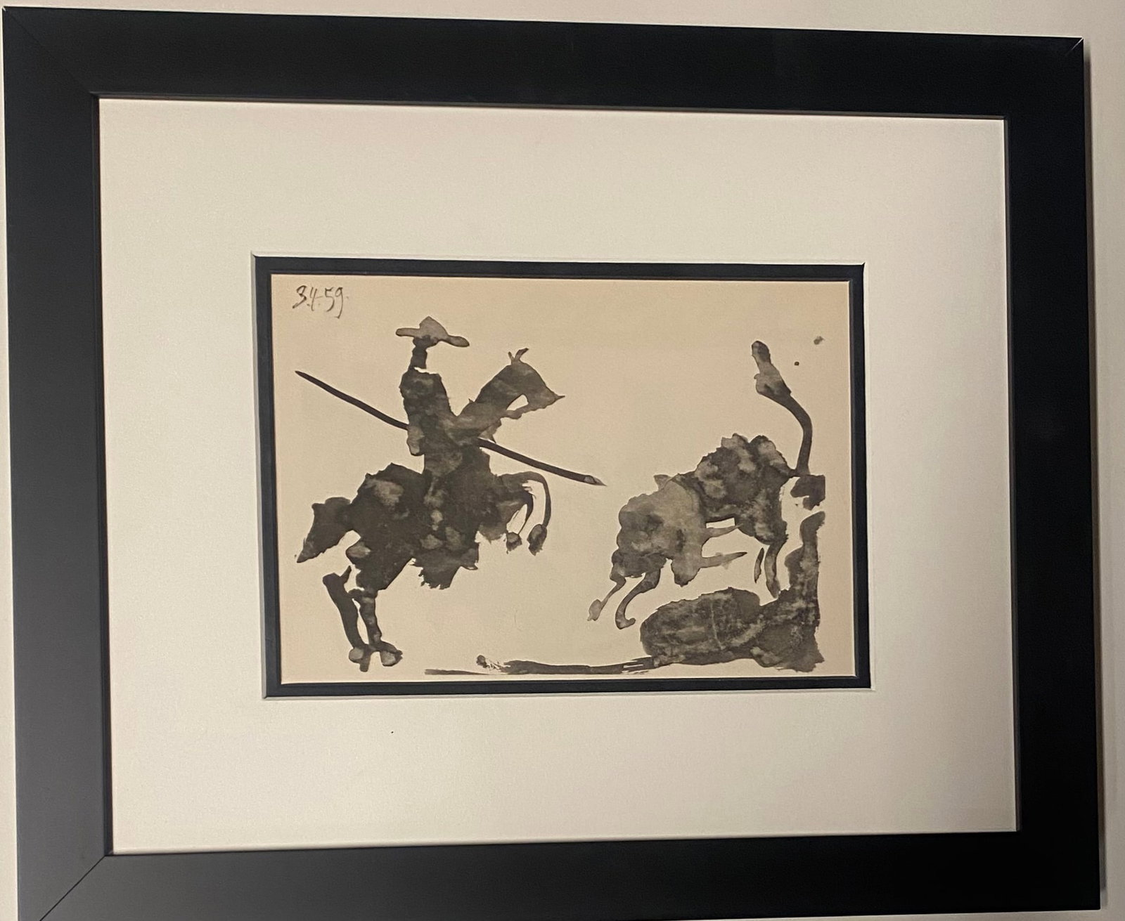 Pablo Picasso (Spanish 1881-1973) lithograph from his 1959 sketchibook. Printed in 1961 (1 of 1)