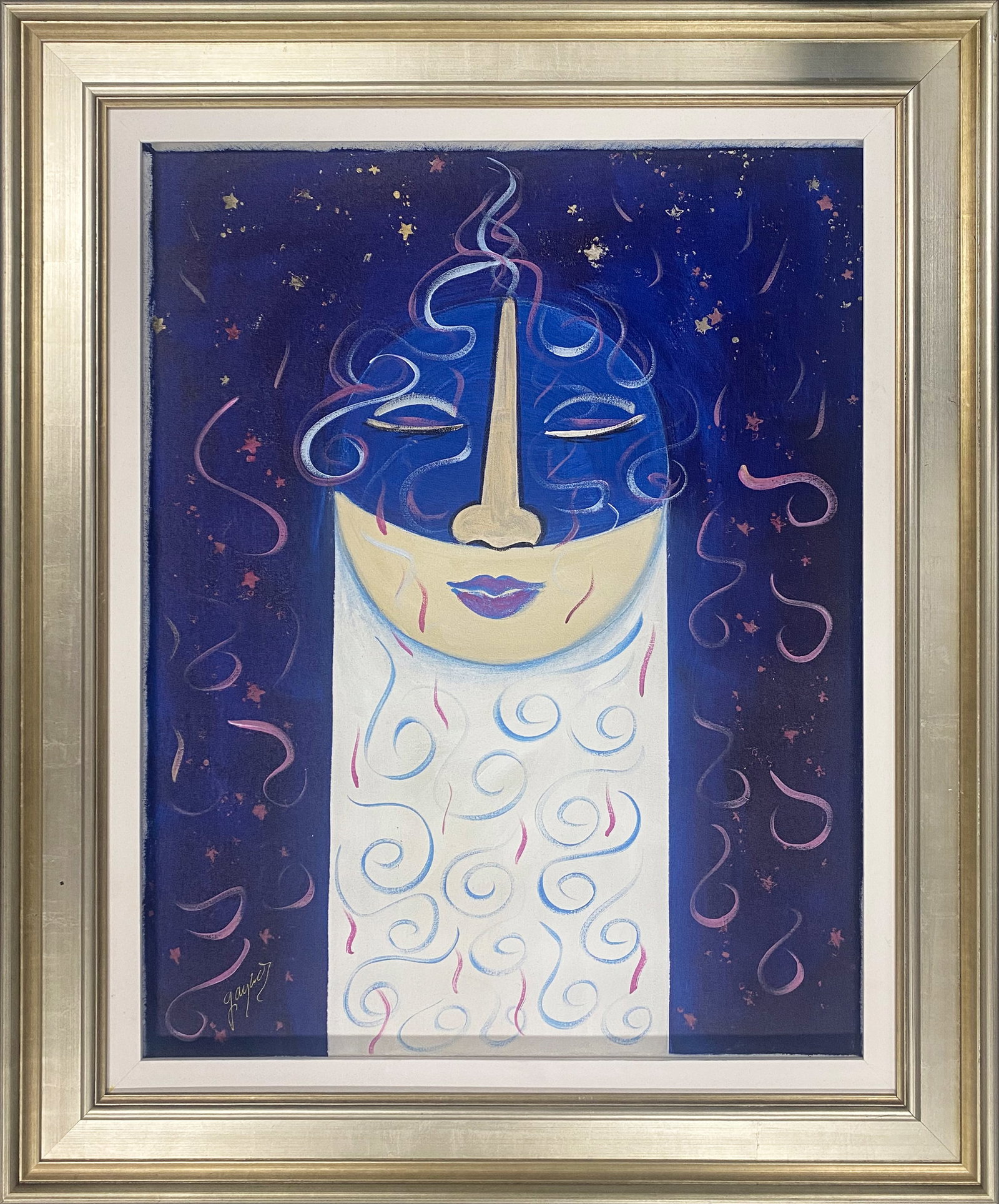 Gaylord Soli (American 1939) Original Painting on canvas: Gaylord Soli (American 1939)Original oil painting on canvas One of a kind original. Hand signed by the artist. 24 x 30 inches approx image size Includes certificate of authenticity. Custom framed This