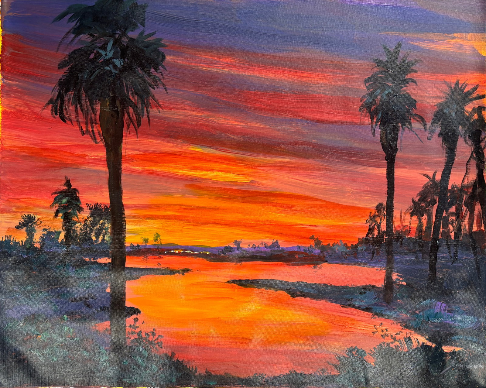 Michael Schofield (American 1947) Original Painting on canvas by Michael Schofield (1 of 1)
