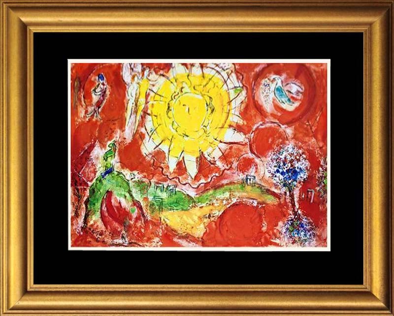 Marc Chagall (Russian-French 1887-1985) Hand signed Lithograph Mourlot Press from 1969: Marc Chagall (Russian-French 1887-1985) Hand signed Lithograph Mourlot Press from 1969Marc Chagall Mourlot Press large lithograph from 1969. Hand signed by the artist Marc Chagall. Custom framed Inclu