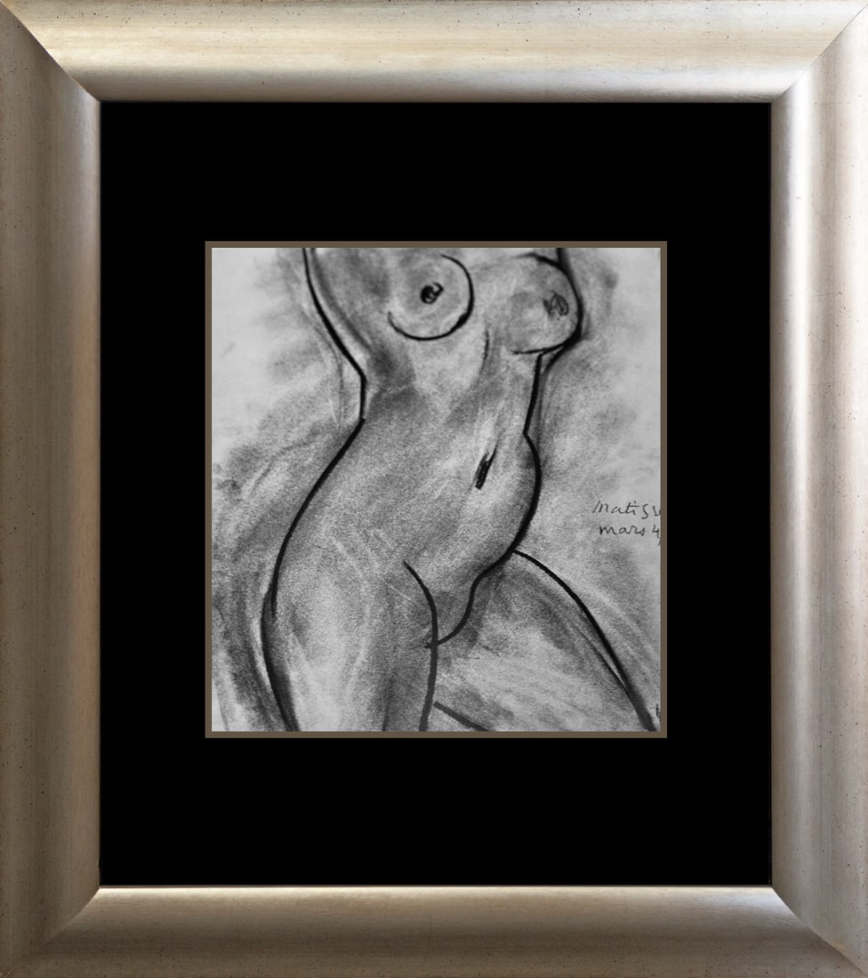 Henri Matisse (French 1869-1954) Lithograph Nude 45 years ago lithograph: Henri Matisse (French 1869-1954) Lithograph Nude 45 years ago lithographHenri Matisse Lithograph - Nude 45 years old lithograph. The signature is in the plate. Custom framed. Approx size is 18x22 inch