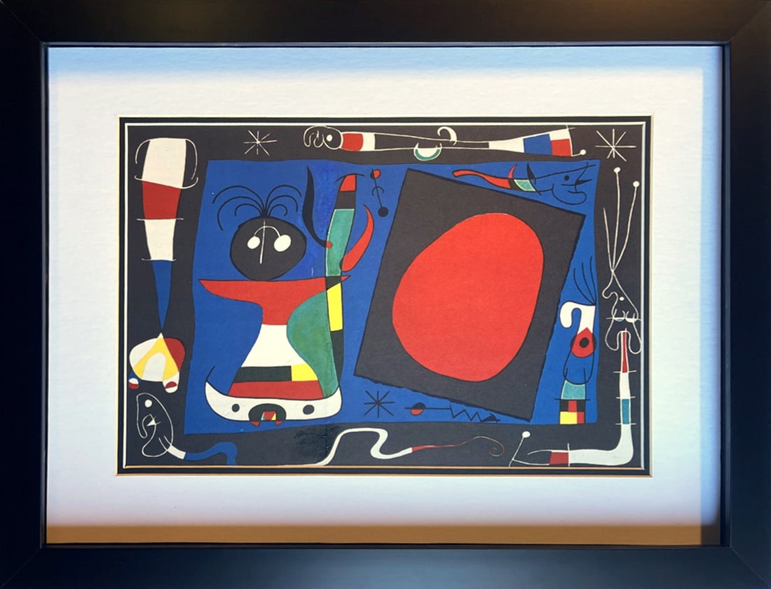 Joan Miro (Spanish 1893-1983) Lithograph 1970: Joan Miro (Spanish 1893-1983) Lithograph Approx 26x20 inches Lithograph from 1970. Includes certificate. Art Artwork Artist.