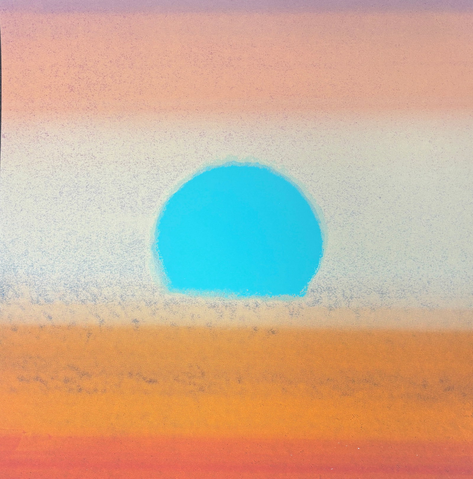 Andy Warhol (American, 1928-1987) Serigraph Sunset 1972: Andy Warhol (American, 1928-1987) Serigraph Sunset 1972Andy Warhol from 1972 Sunset Unique Edition Original Serigraph Silkscreen in colors. Trial Artist Proof Andy Warhol from 1972 Sunset. Unique Edit