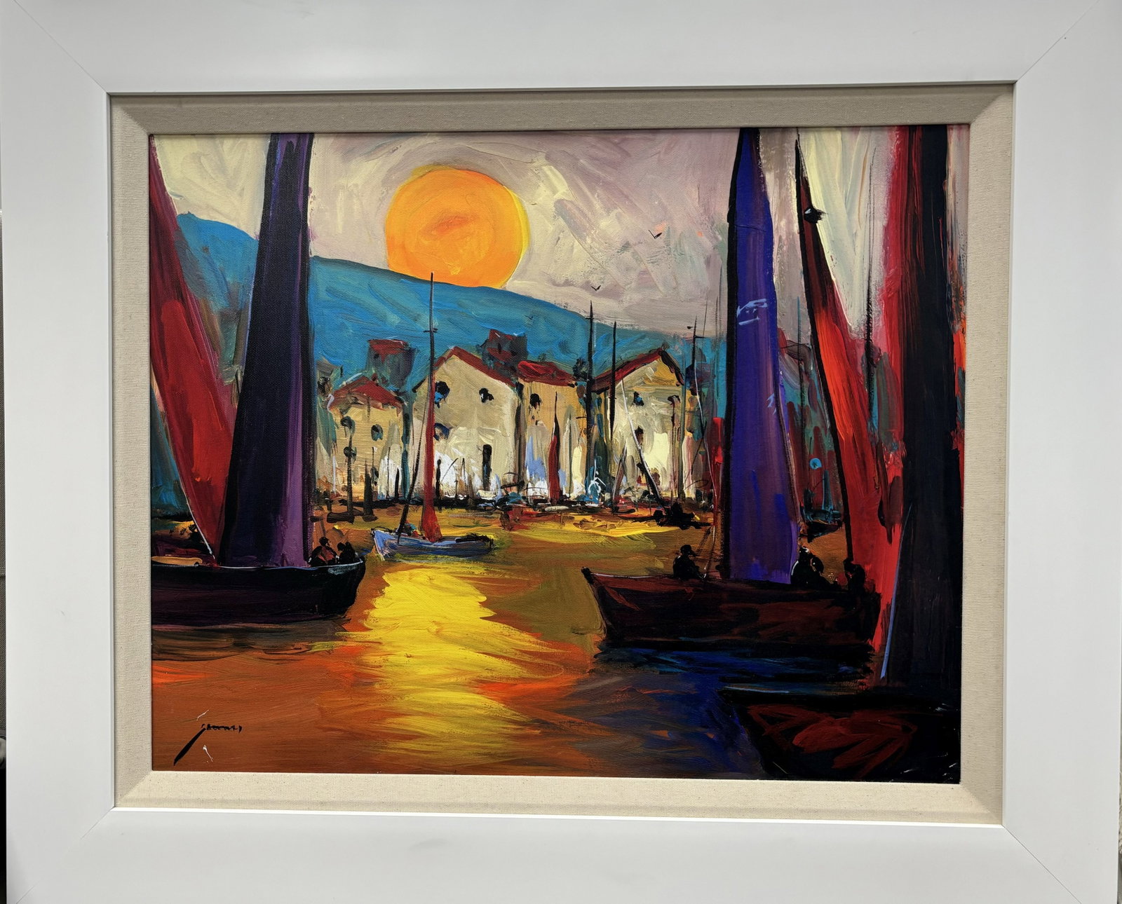 Michael Schofield (American 1947) Michael Schofield Mixed Media on canvas: Michael Schofield (American 1947) Mixed Media on canvas by Michael Schofield Approx 30 x 24 inches Custom framed and hand signed by the artist. Includes certificate of authenticity. Art Artwork Artist