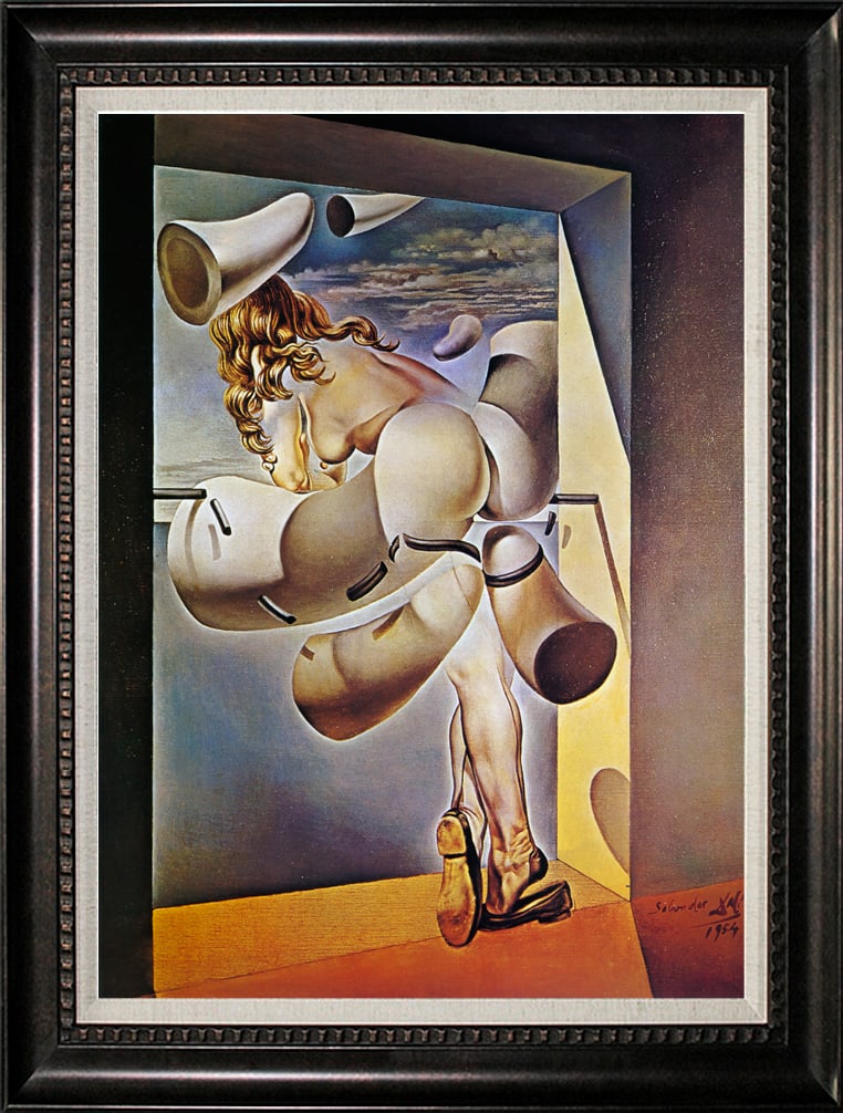 Salvador Dali (Spanish 1904-1989) Woman Limited Edition: Salvador Dali (Spanish 1904-1989) Woman The signature is in the plate. Limited Edition Canvas after Dali Approx 26x28 inches. Includes documentation. Art Artwork Artist.