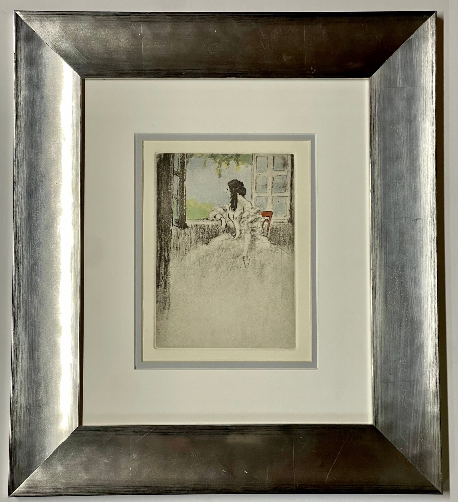 Louis Icart (1888-1950) Hand colored etching from 1940 after Icart: Louis Icart (1888-1950) Original Etching Hand colored Approx 24 x 20 inches Includes certificate and custom framed. Art Artwork Artist.