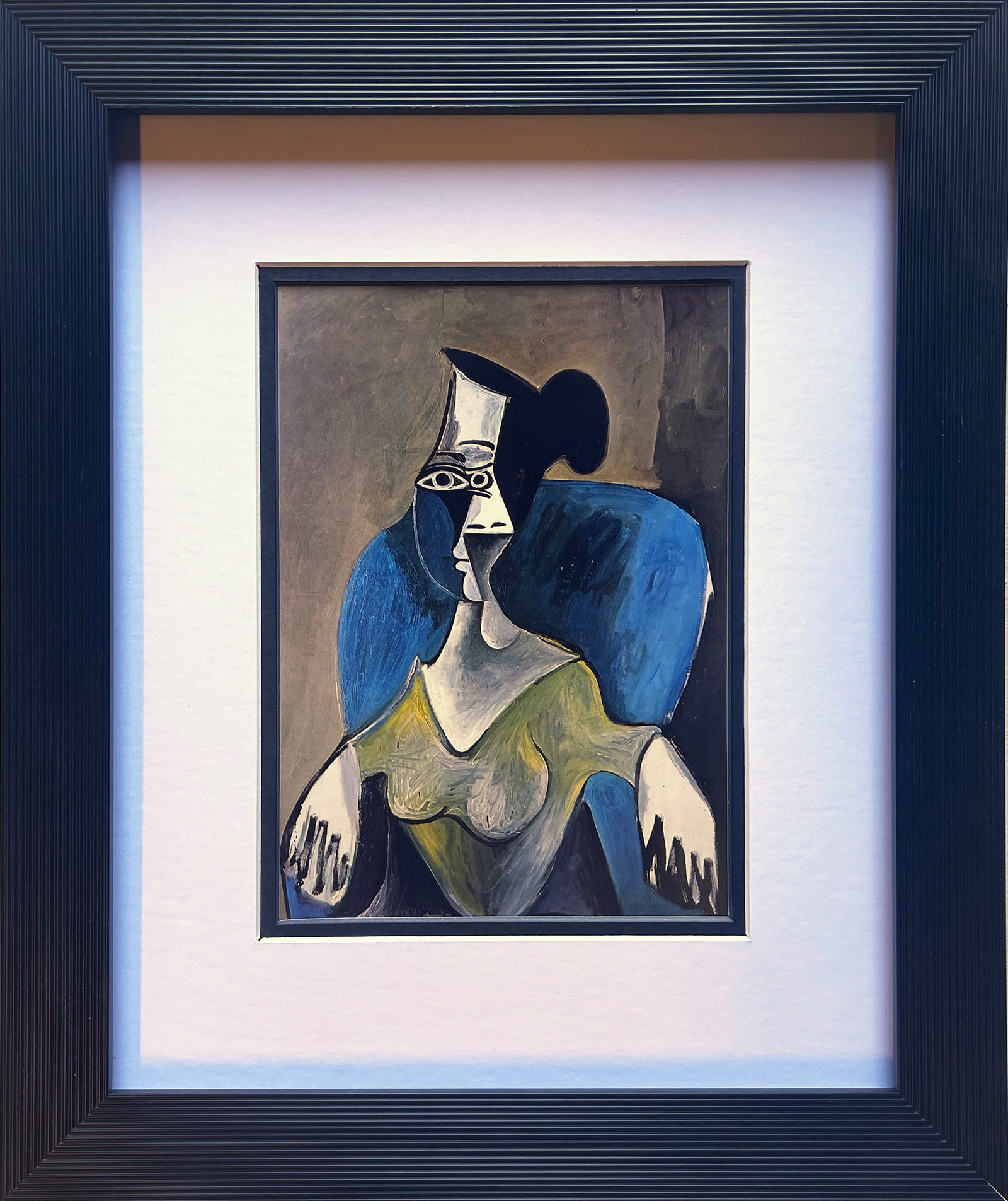 Pablo Picasso (Spanish 1881-1973) color Plate Lithograph from 1970: Pablo Picasso (Spanish 1881-1973) color plate Lithograph from 1970 and signed in the plate. Custom framed and includes documentation. Approx 22x20 inches. Art Artwork Artist.