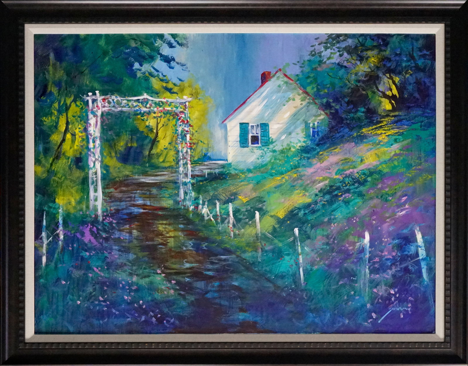 Michael Schofield (American 1947) Original Painting on canvas landscape (1 of 1)