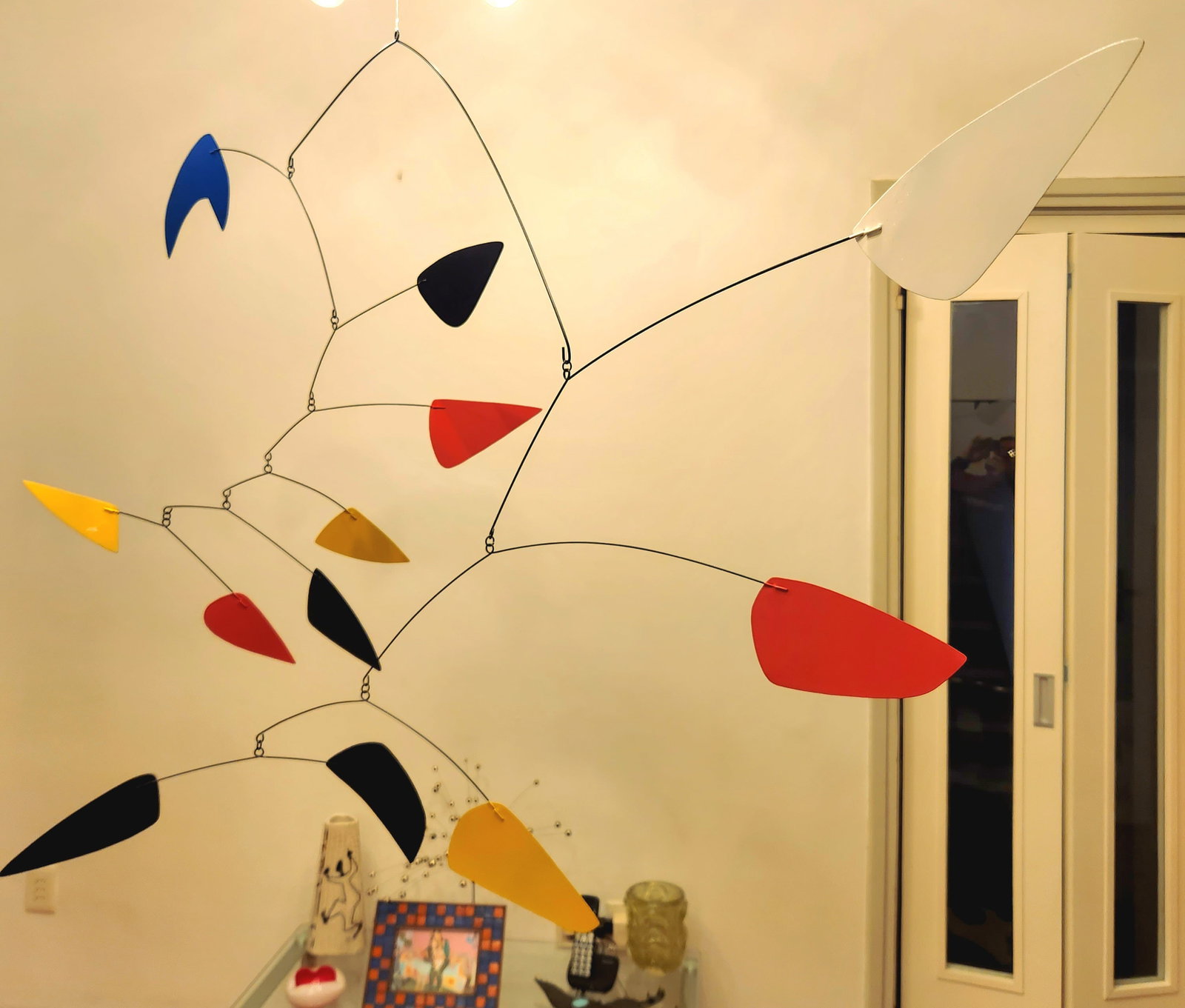 Very Large Vintage Marcel Duchamps Inspired Mobile 60"x41'' “Large Vintage Ceiling Mobile: (1 of 1)