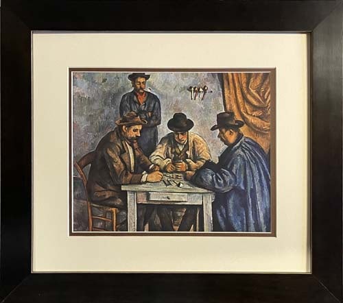 Paul Cezanne (French 1839-1906) color plate lithograph from 1970: Paul Cezanne (French 1839-1906) color plate lithograph after Cezanne from 1970Paul Cezanne color plate lithograph from 1970. Approx 22x20 inches. Custom framed and includes certificate. Art Artwork