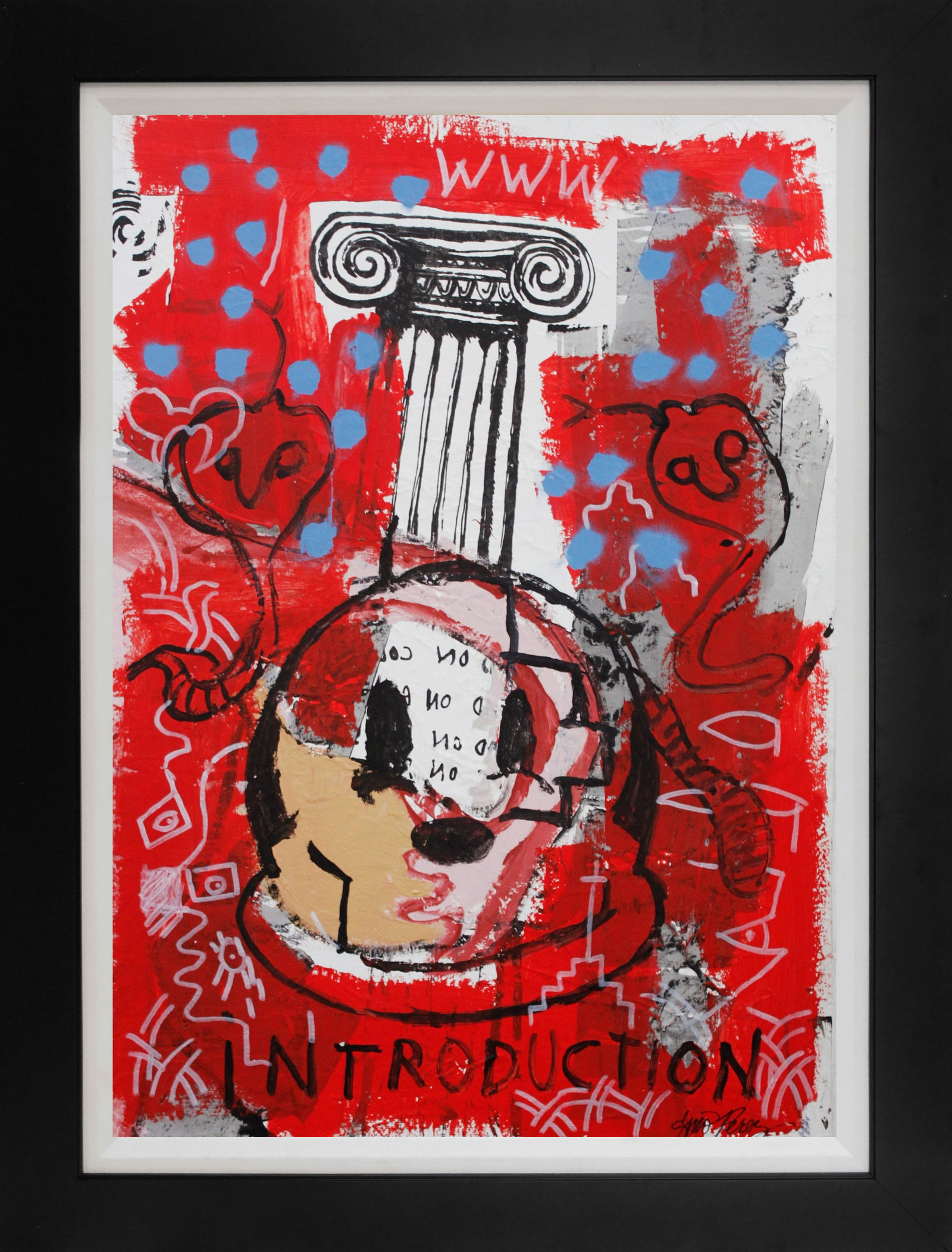 Gino Perez (Mexican-American 1977) Introduction Original Painting on canvas: Gino Perez (Mexican-American 1977) Introduction Original Painting on canvas Introduction. Original Painting on canvas by Gino Perez Hand signed by the artist. One of a kind original Approx 40 x 30 inc