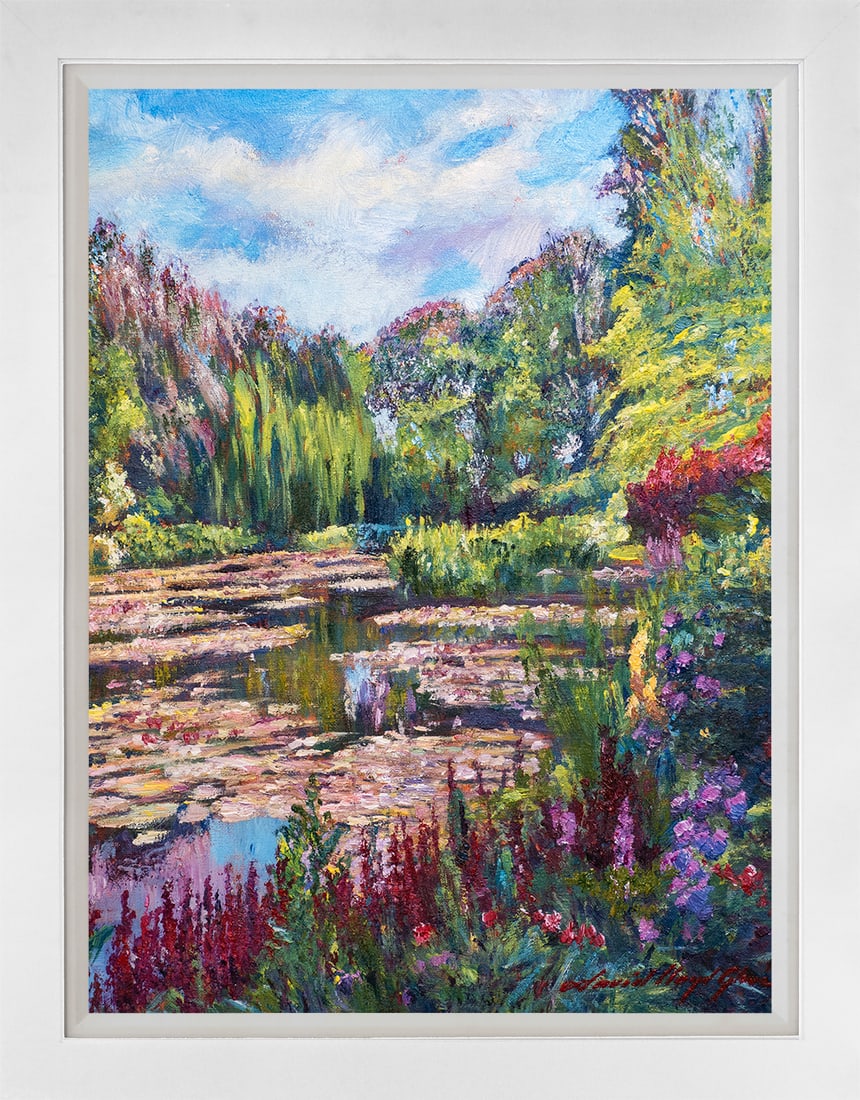 David Lloyd Glover (American 1949) Spring Flowers from Claude Monet's Garden Mixed Media Original (1 of 1)