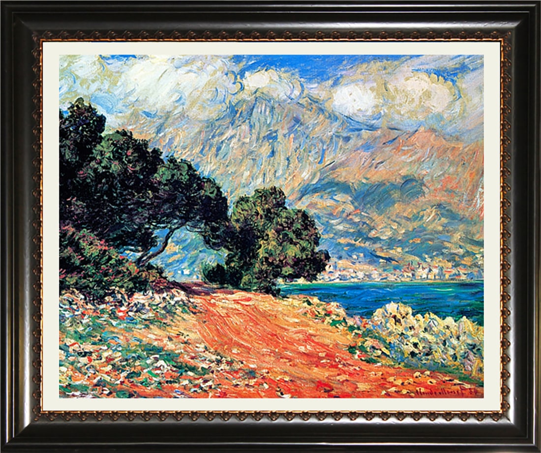 Claude Monet (French 1840-1926) Cap Martin Claude Monet Limited Edition on paper after Monet (1 of 1)