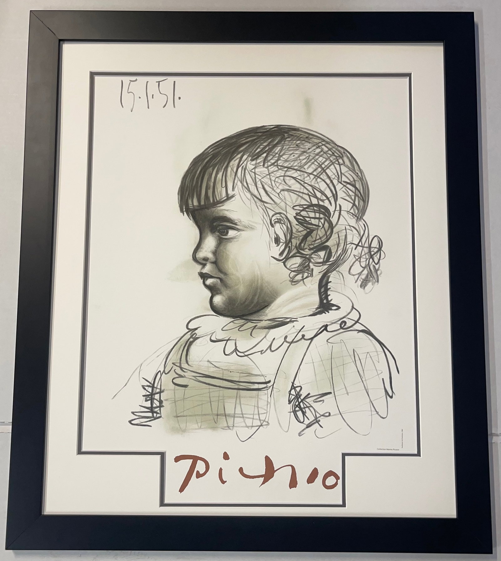 Pablo Picasso (Spanish 1881-1973) lithograph from 1982 Marina Picasso Collection: Pablo Picasso (Spanish 1881-1973) lithograph from 1982 Marina Picasso Collection Limited Edition Approx 24x18 inches image size custom framed and includes certificate Art Artwork Artist.