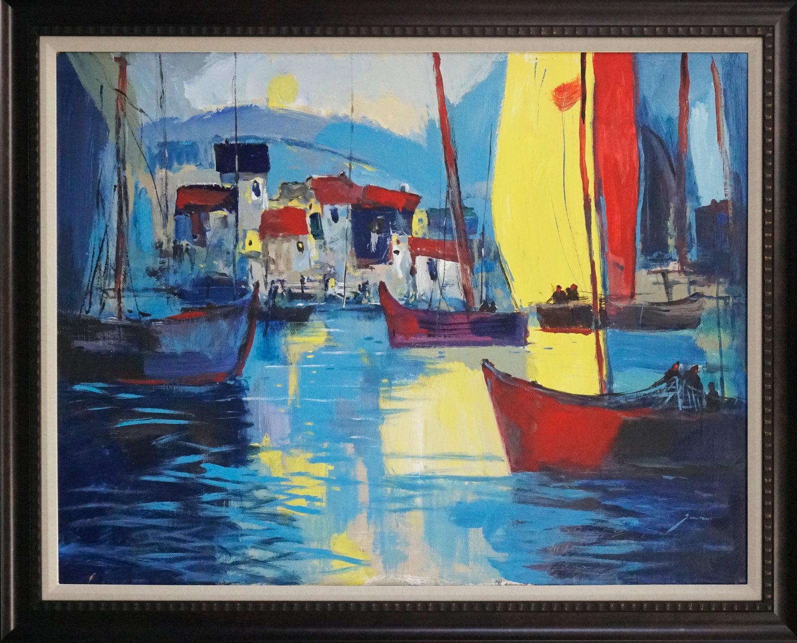 Michael Schofield (American 1947) Original Painting on canvas by Michael Schofield: Michael Schofield (American 1947) Original Painting on canvas. Hand signed by the artist. One of a kind original Approx 30 x 40 inches. Includes certificate of authenticity. This work was purchased di