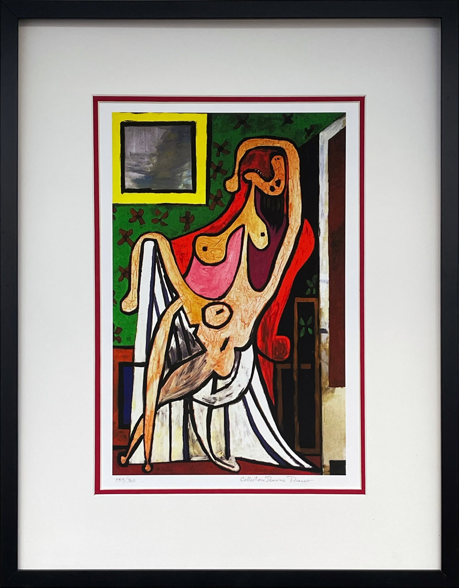 Pablo Picasso (Spanish 1881-1973) Limited Edition Collection Domaine Lithograph: Pablo Picasso (Spanish 1881-1973) Limited edition Lithograph Custom framed. Estate signed. From the Collection Domaine Picasso. Includes Certificate of Authenticity. Approx. 24x28. Art Artwork Artist.