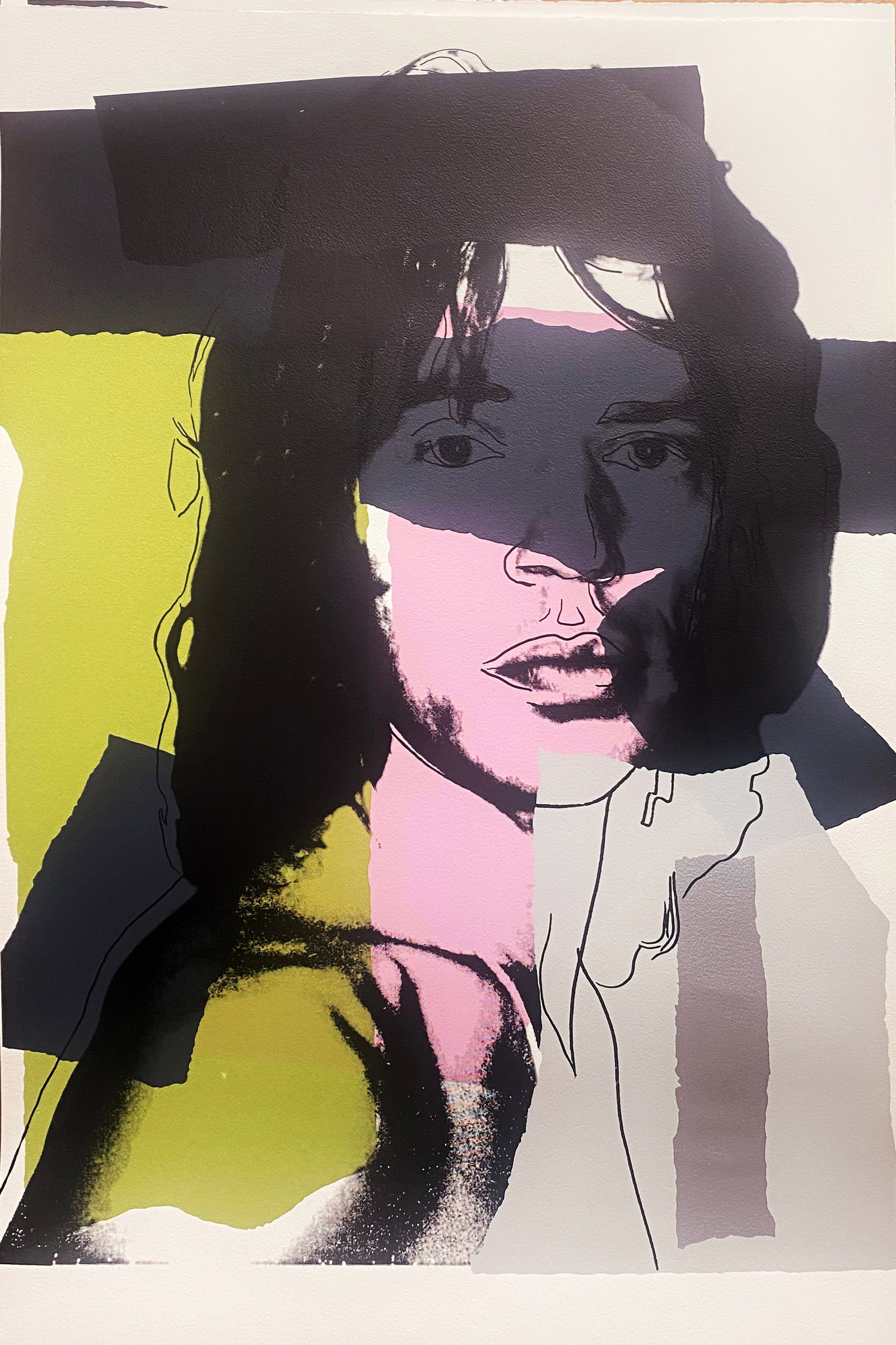 Andy Warhol (American, 1928-1987) Mick Jagger Screenprint on Arches 1975 Serigraph (1 of 1)