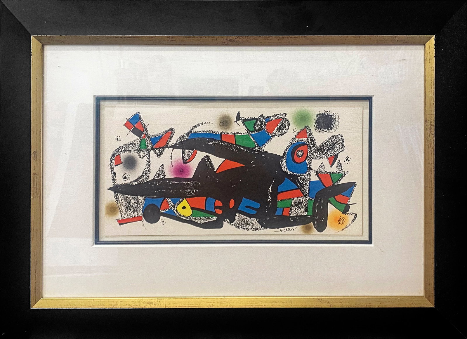 Joan Miro (Spanish 1893-1983) Original Lithograph from 1964.: Joan Miro (Spanish 1893-1983) Original Lithograph from 1964. Joan Miro. Original Lithograph from 1964. Approx 22x17 inches. Custom framed and includes certificate. Art Artwork Artist.