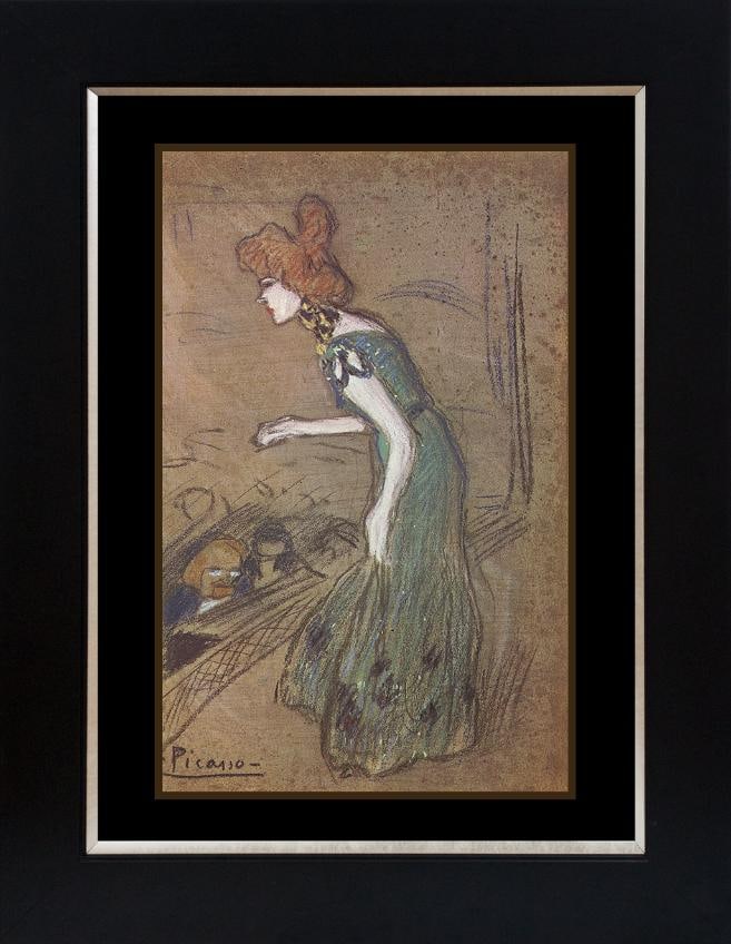 Pablo Picasso (Spanish 1881-1973) Lithograph from 1970: Pablo Picasso (Spanish 1881-1973) Lithograph from 1970Pablo Picasso Lithograph from 1970 Custom framed. Includes Certificate of Authenticity. Approx 24x20 inches. Art Artwork Artist.