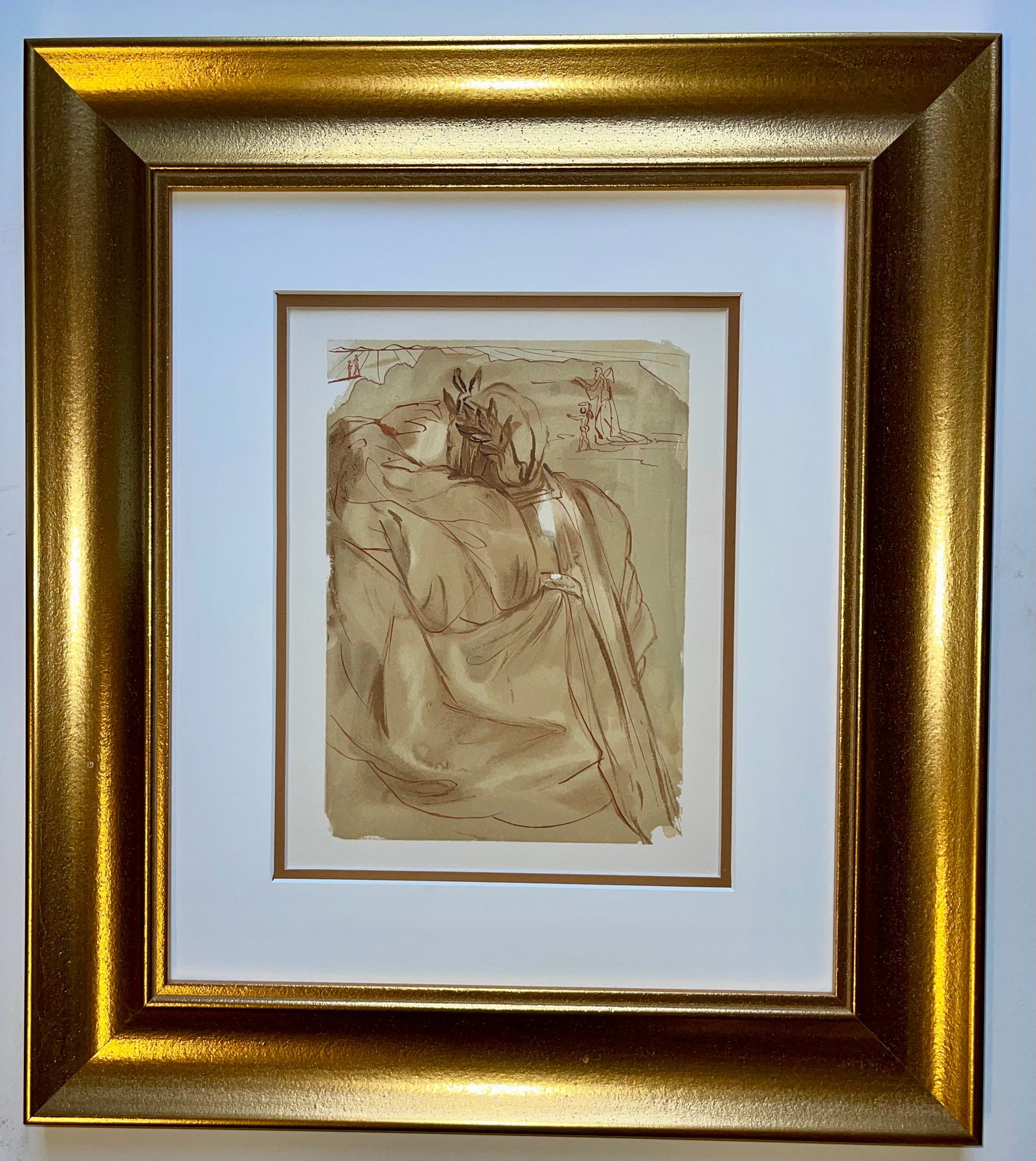 Salvador Dali (Spanish 1904-1989) Wood block Divine Comedy 1964: Salvador Dali (Spanish 1904-1989) Original Wood block from 1964 Salvador Dali (Spanish 1904-1989) Divine Comedy. This is approx 22x20 inches Custom Framed and includes documentation Art Artwork Artist