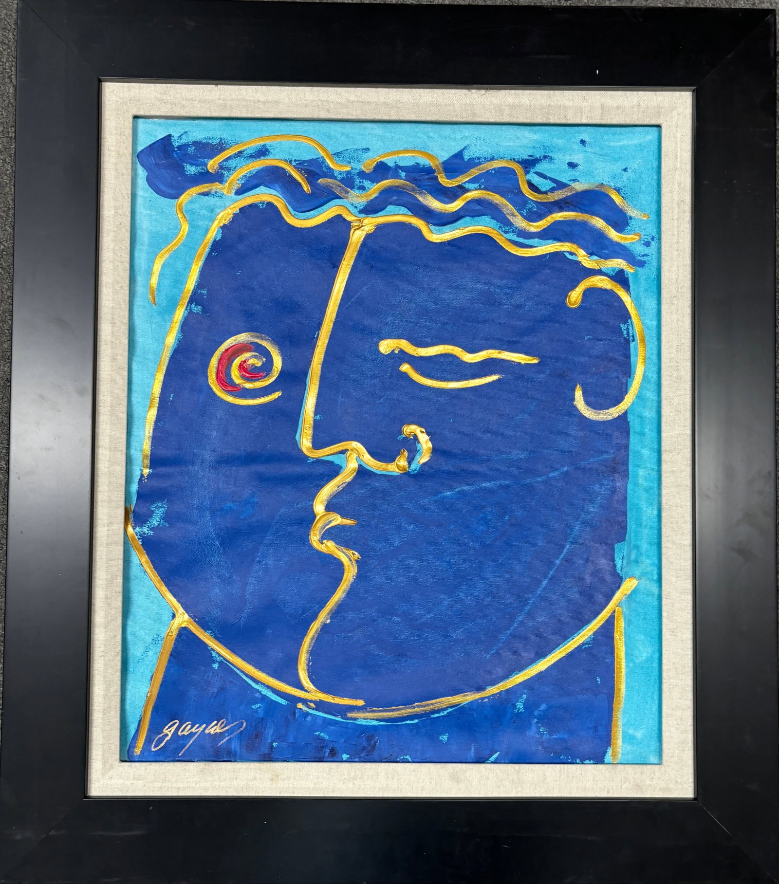 Gaylord Soli (American 1939) Original Painting on canvas by Gaylord Soli: Gaylord Soli (American 1939) Original Painting on canvas by Gaylord Soli Hand signed by the artist One of a kind original 30x24 inches image size custom framed and includes certificate of authenticity