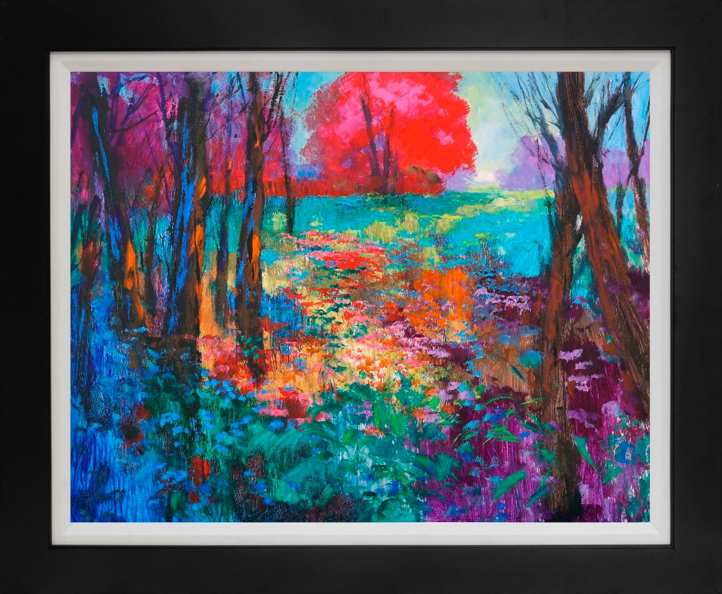 Michael Schofield (American 1947) Original Painting on canvas 48 x 60 inches image size landscape: Michael Schofield (American 1947) Original Painting on canvas One of a kind. Hand signed by the artist. Image size 60 x 48 approx. inches. Custom framed. Includes certificate of authenticity. This wor