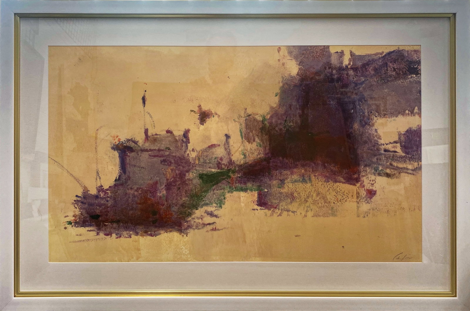 Michael Schofield (American 1947) Original painting on paper: Michael Schofield (American 1947) Original on Approx 30x40 image size in inches.Hand signed by the artist. One of a kind original Custom framed. Includes certificate of authenticity. This work was pur