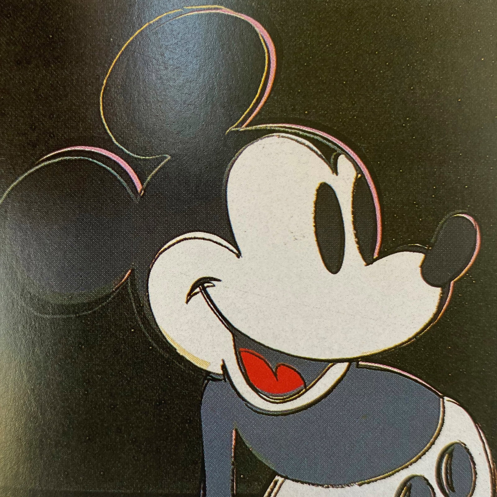 Andy Warhol (American 1928-1987) Screenprint Serigraph with Diamond Dust Mickey Mouse 1981 (1 of 1)
