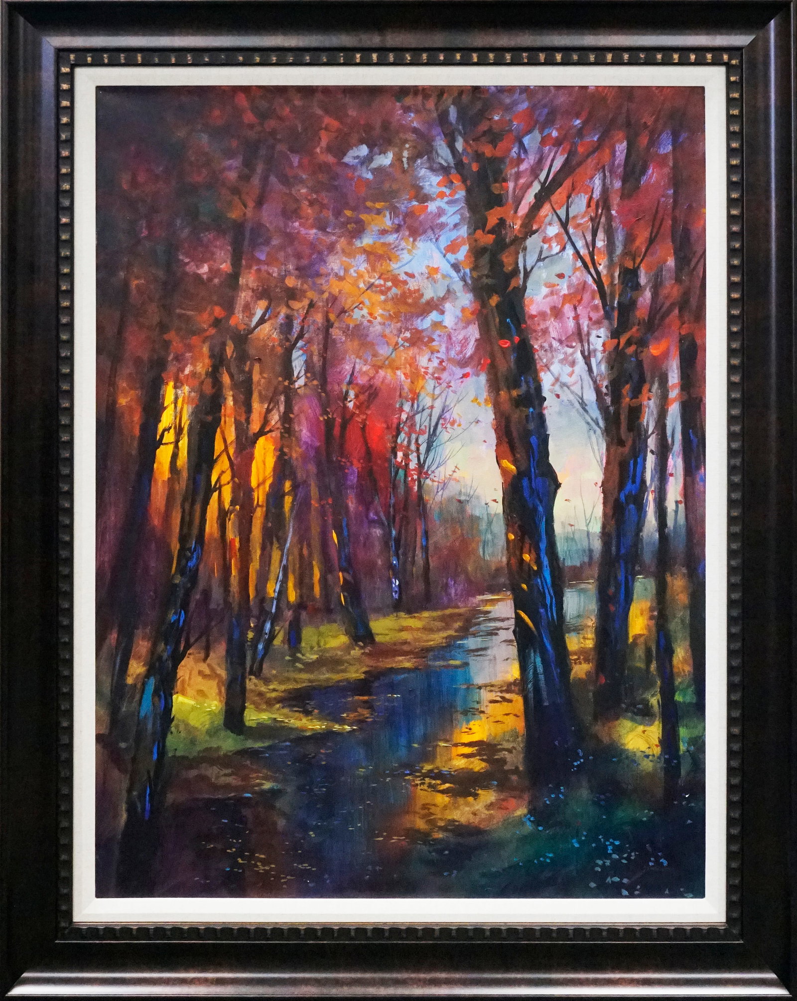 Michael Schofield (American 1947) Original Painting on canvas Landscape: by Michael Schofield (American 1947) Original Painting on canvas. Hand signed by the artist. One of a kind original Approx 30 x 40 inches. Includes certificate of authenticity. Custom Framed This work