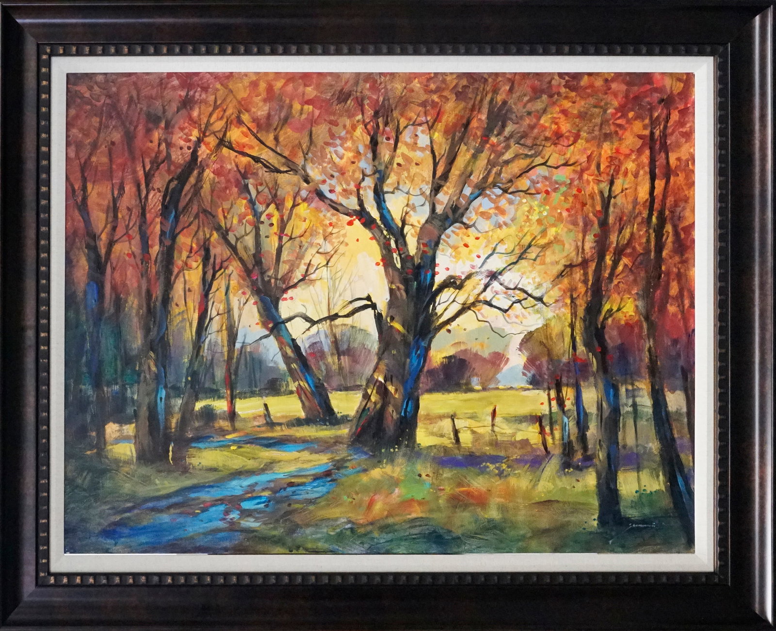 Michael Schofield (American 1947) Original Painting on canvas Landscape: by Michael Schofield (American 1947) Original Painting on canvas. Hand signed by the artist. One of a kind original Approx 30 x 40 inches. Includes certificate of authenticity. Custom Framed This work