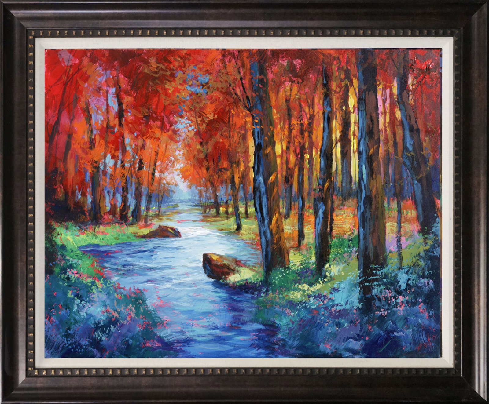Michael Schofield (American 1947) Original Landscape on canvas: Michael Schofield (American 1947) Original Painting on canvas. Approx. 44x34 inches. One-of-a-kind original. Hand signed by the artist. Includes certificate of authenticity. This work was purchased di