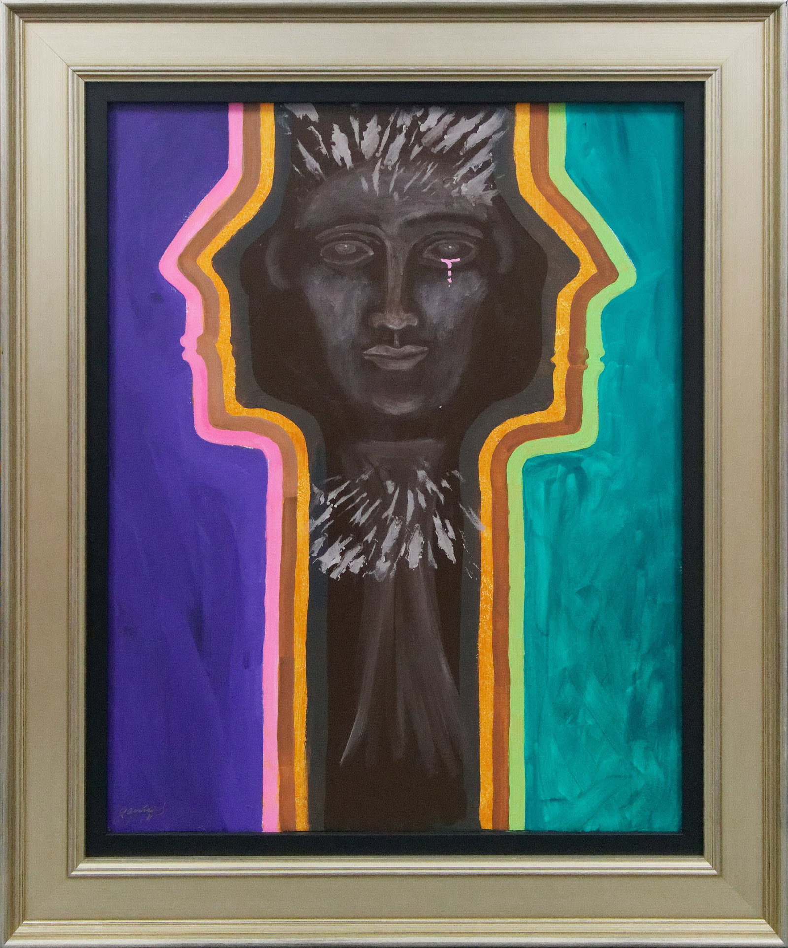 Gaylord Soli (American 1939) Original Painting on canvas: Gaylord Soli (American 1939) Original acrylic on canvas. One of a kind. Hand signed by the artist. Approx. 24 x 30 inches image size. Includes certificate of authenticity. Custom framed. This work was