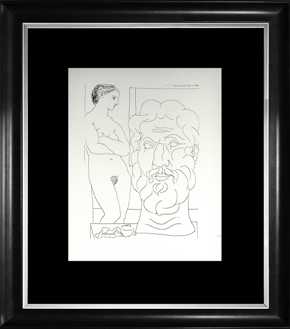 Pablo Picasso (Spanish 1881-1973) Lithograph 1956 Mourlot Press Vollard Suite Pablo Picasso: Pablo Picasso (Spanish 1881-1973) Lithograph 1956 Mourlot Press Vollard Suite Pablo Picasso Lithograph 1956 Mourlot Press in Paris France. These 1956 Picasso Vollard Suite Lithographs are highly sough