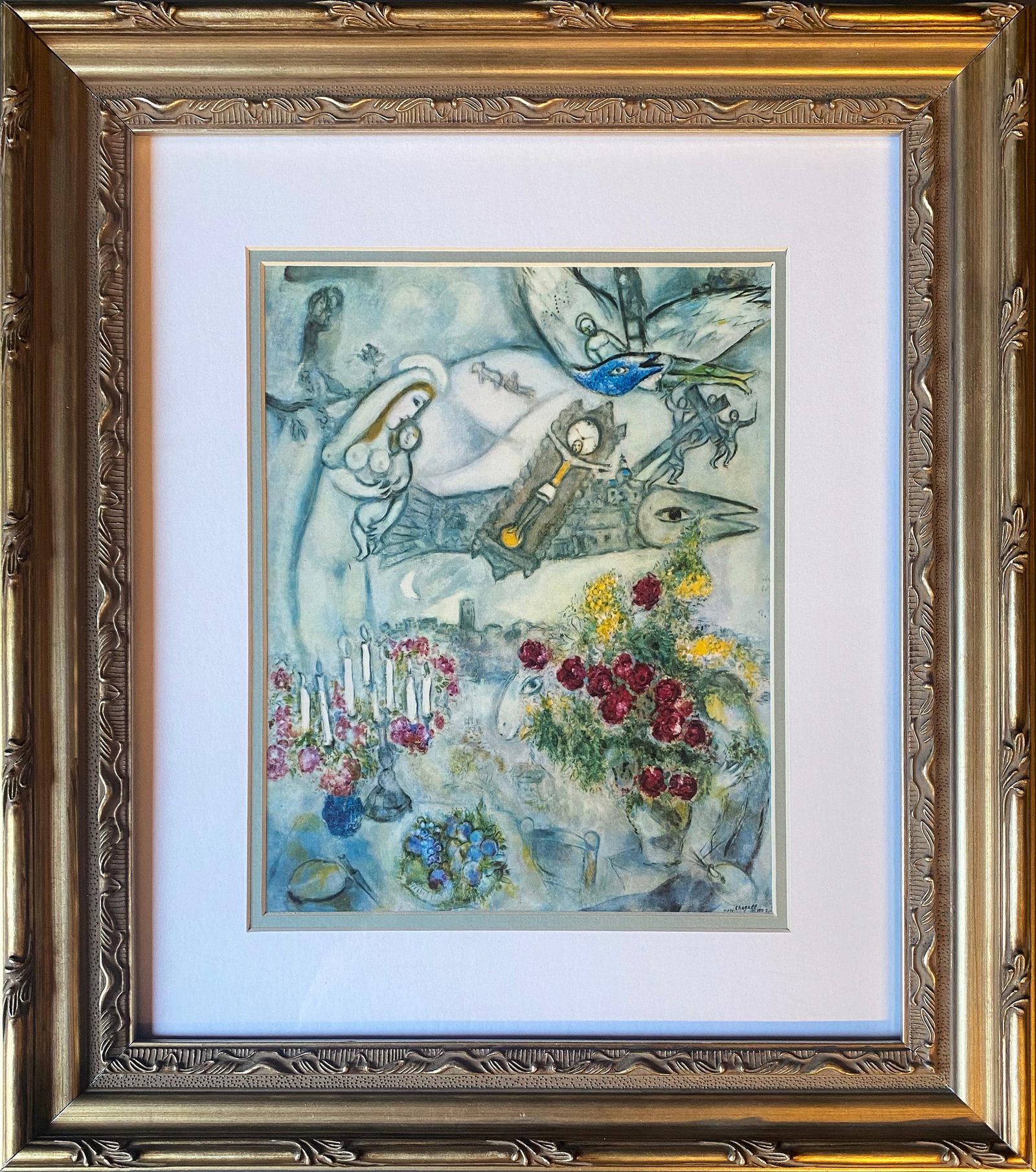 Marc Chagall (Russian-French 1887-1985) Marc Chagall Lithograph from 1970: Marc Chagall (Russian-French 1887-1985) Marc Chagall Lithograph from 1970. Custom framed and includes certificate. Approx 24 x 20 inches. Art Artwork Artist.