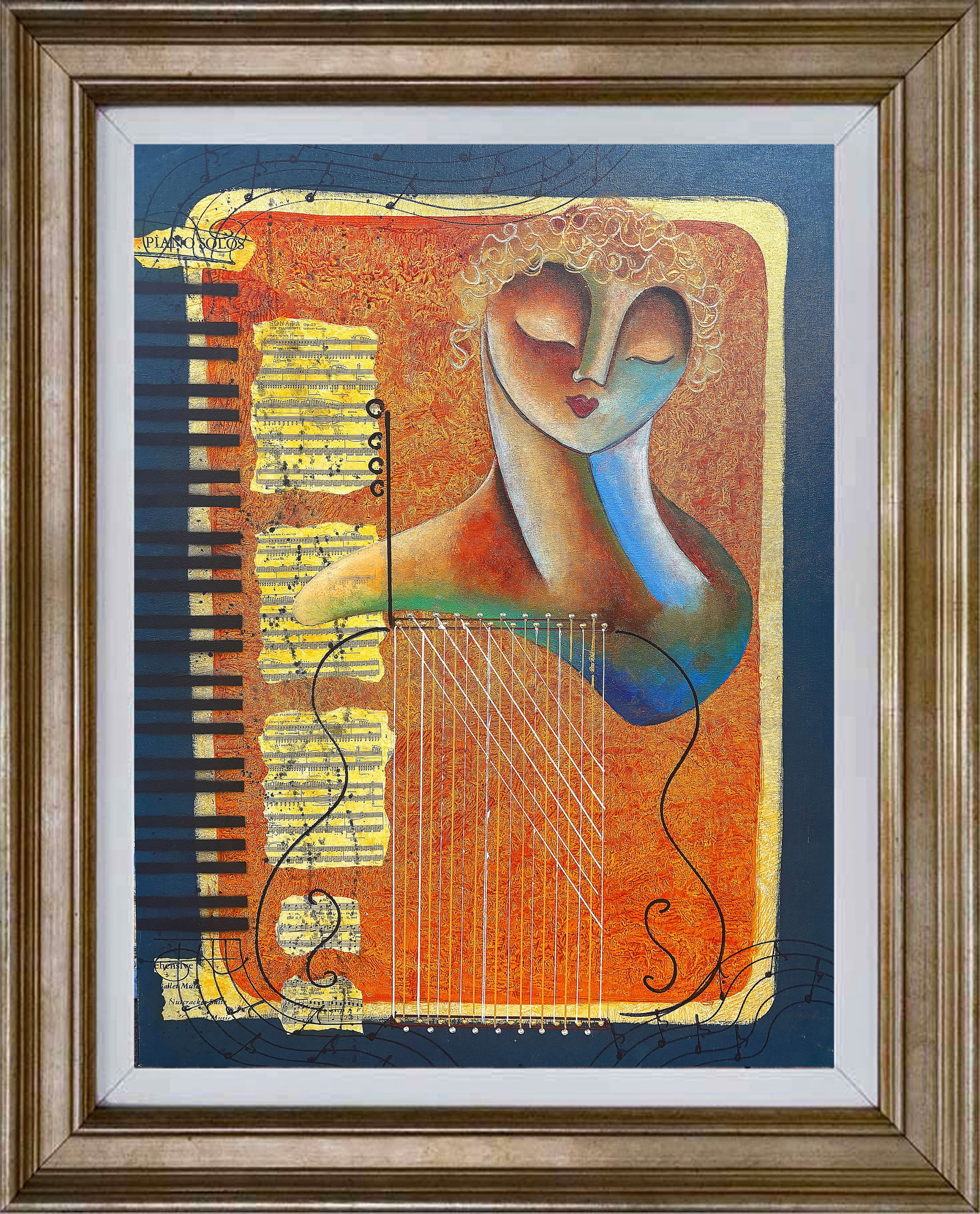 Gaylord Soli (American 1939) Gaylord Soli Original Painting on canvas: Gaylord Soli (American 1939) Original acrylic on canvas One of a kind. Hand signed by the artist. Approx. 24 x 30 inches image size. Includes certificate of authenticity. Custom framed. This work was 