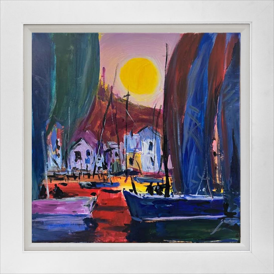 Michael Schofield (American 1947) Original mixed media Painting on canvas Another Day-As Life As A (1 of 1)