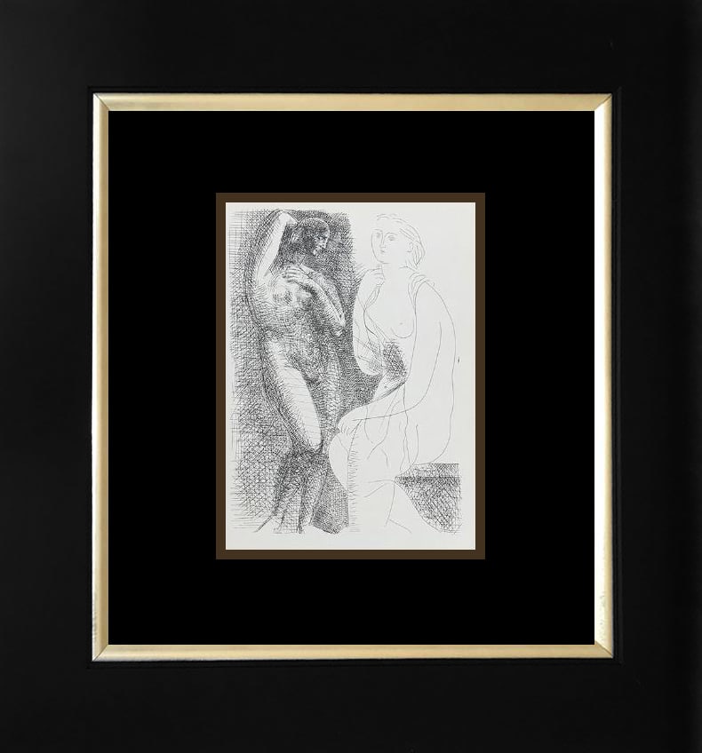 Pablo Picasso (Spanish 1881-1973) lithograph printed in Paris almost 100 years ago.: Pablo Picasso (Spanish 1881-1973) lithograph printed in Paris almost 100 years ago.Pablo Picasso lithograph printed in Paris almost 100 years ago. Paper size 10 x 8 inches, frame size approx 24 x 20 i